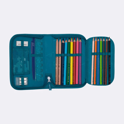 Ghiozdan, rucsac ergonomic cu pernǎ de aer Beckmann, set Active Air FLX 6 piese, Jungle Game