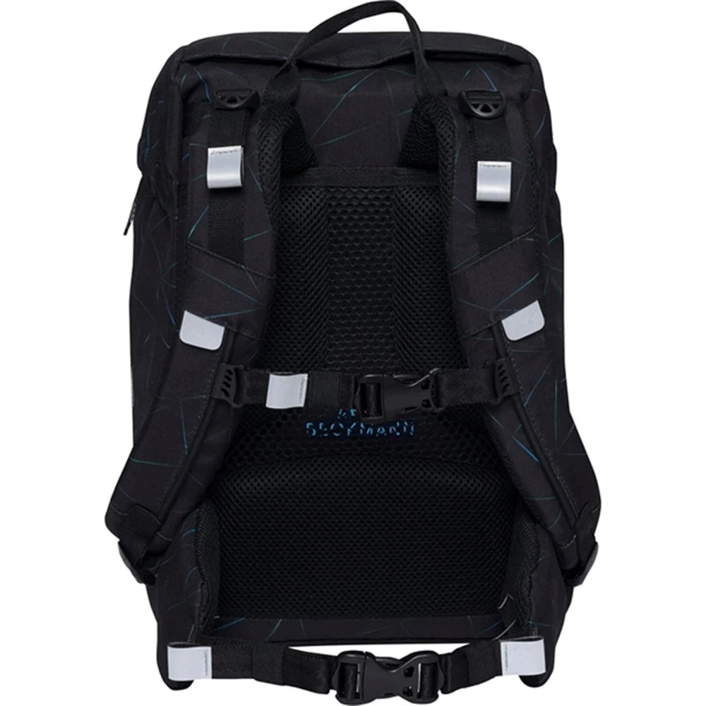 Ghiozdan, rucsac ergonomic Beckmann, set clasic 7 piese, Panther