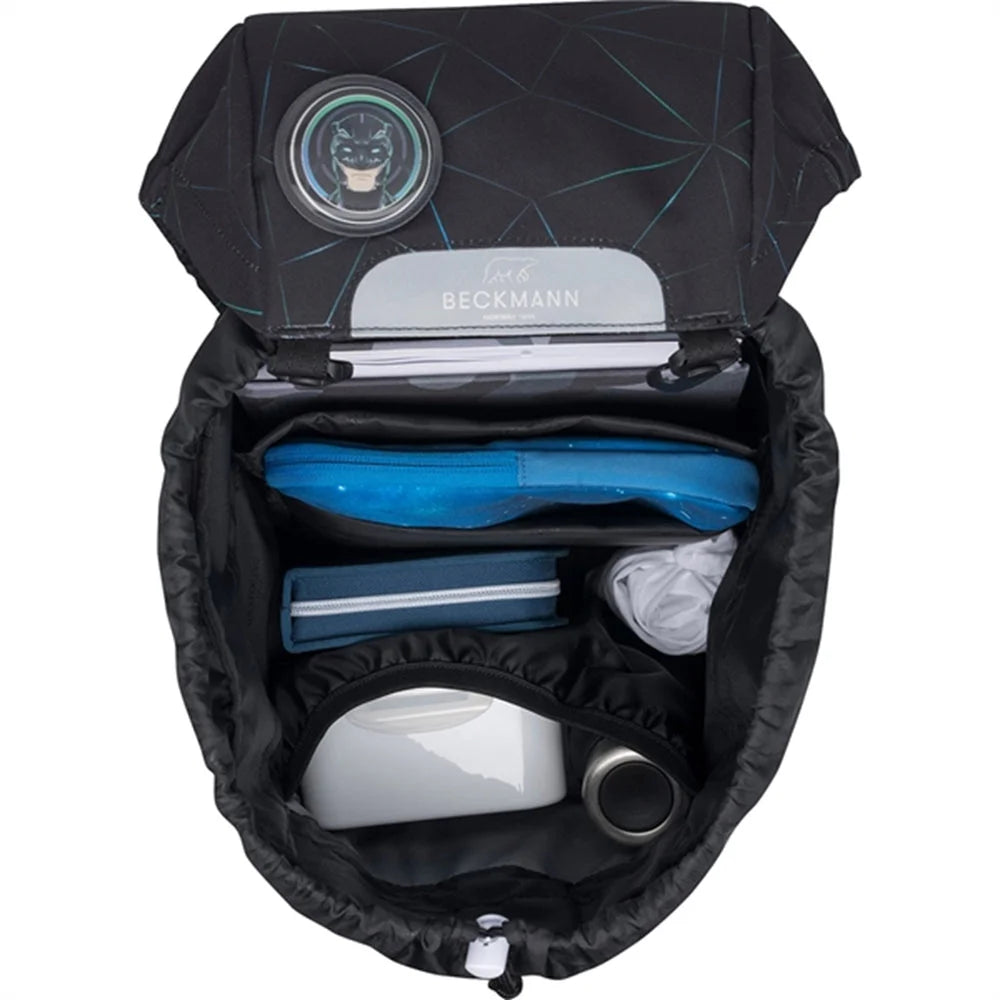 Ghiozdan, rucsac ergonomic Beckmann, set clasic 7 piese, Panther