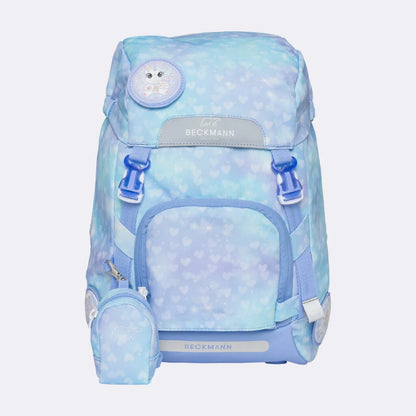 Ghiozdan, rucsac ergonomic cu pernǎ de aer Beckmann, set Active Air FLX 6 piese, Unicorn Princess Ice Blue
