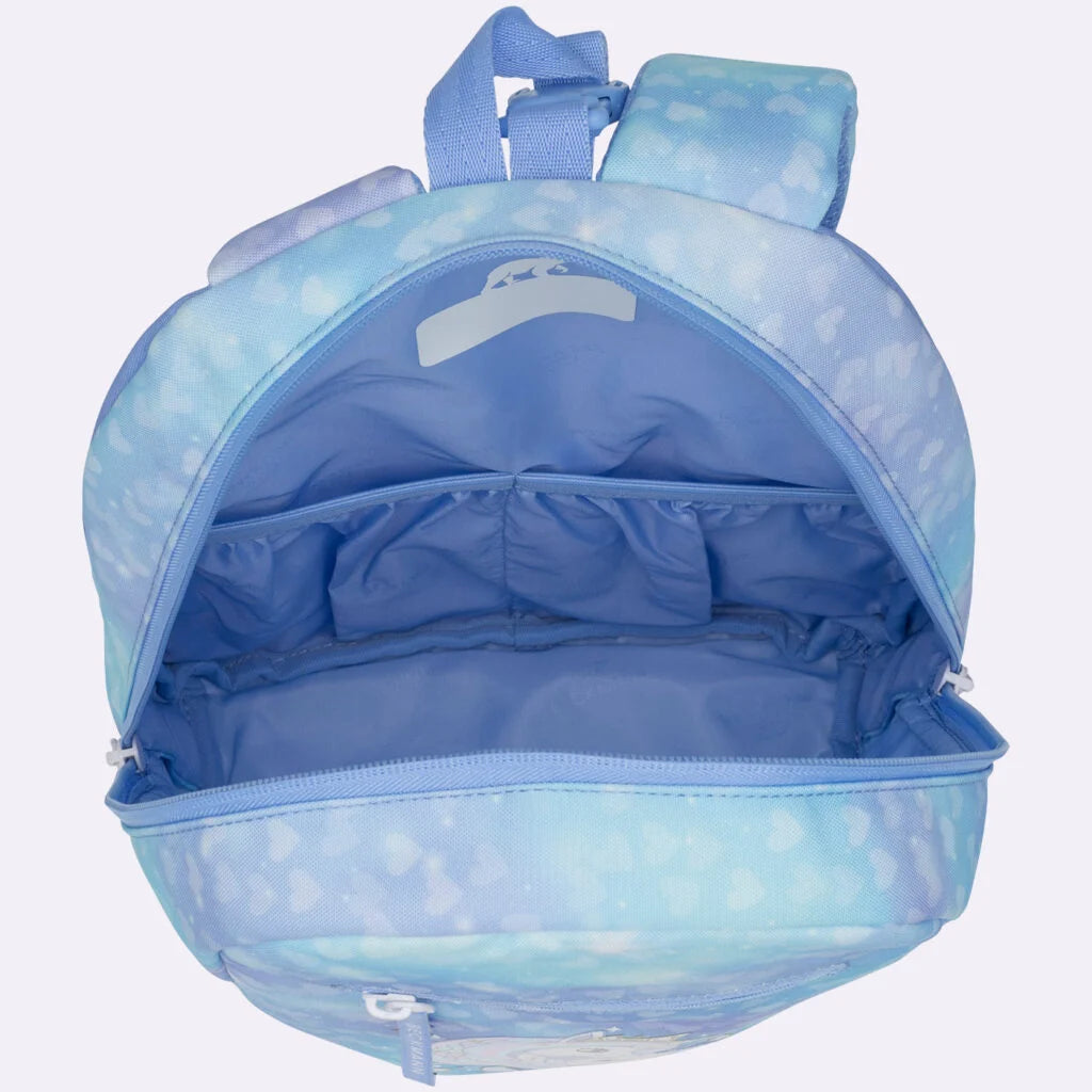 Ghiozdan, rucsac ergonomic cu pernǎ de aer Beckmann, set Active Air FLX 6 piese, Unicorn Princess Ice Blue