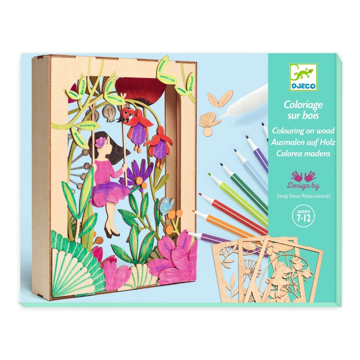 Set creativ diorama 3D din lemn "Alizée", Djeco