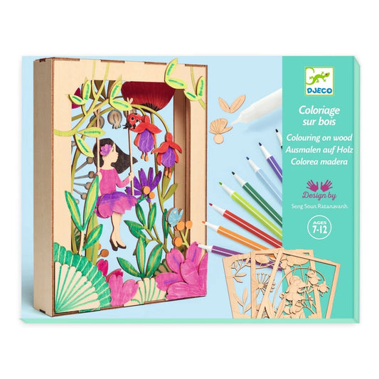 Set creativ diorama 3D din lemn "Alizée", Djeco