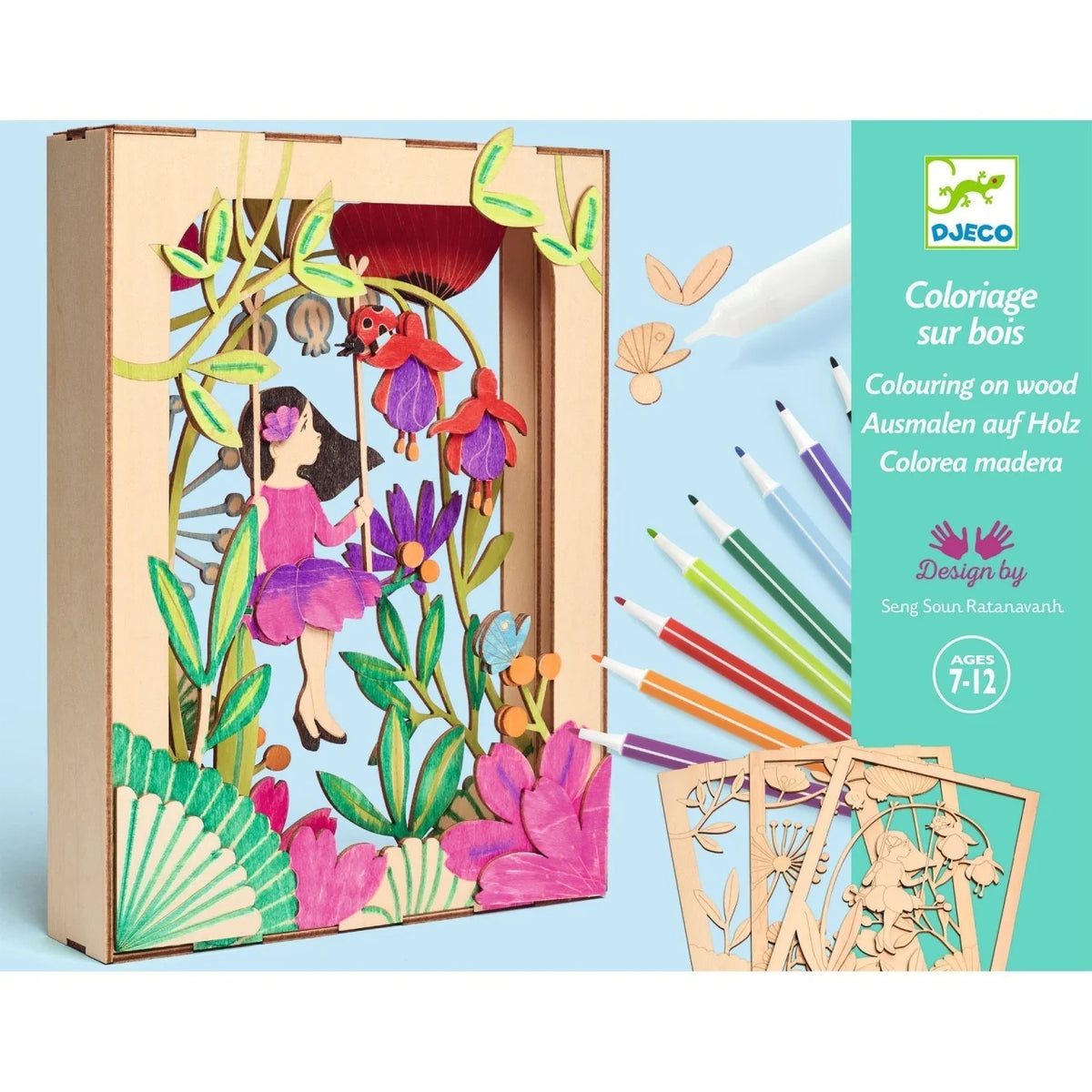 Set creativ diorama 3D din lemn "Alizée", Djeco