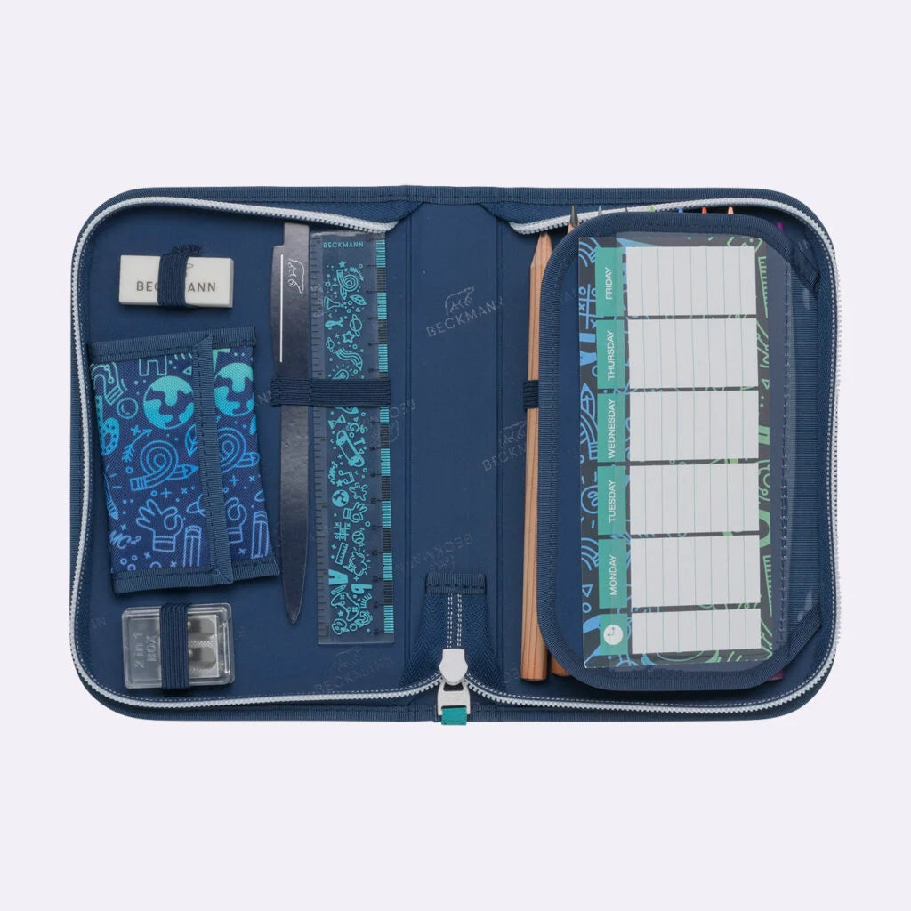 Ghiozdan, rucsac ergonomic cu pernǎ de aer Beckmann, set Active Air FLX 6 piese, Science