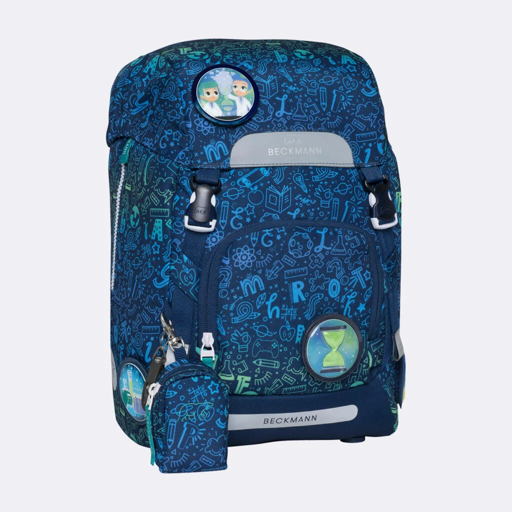 Ghiozdan, rucsac ergonomic cu pernǎ de aer Beckmann, set Active Air FLX 6 piese, Science