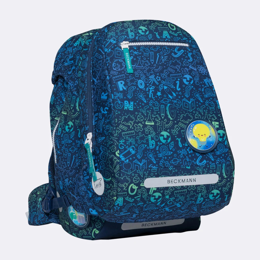 Ghiozdan, rucsac ergonomic cu pernǎ de aer Beckmann, set Active Air FLX 6 piese, Science