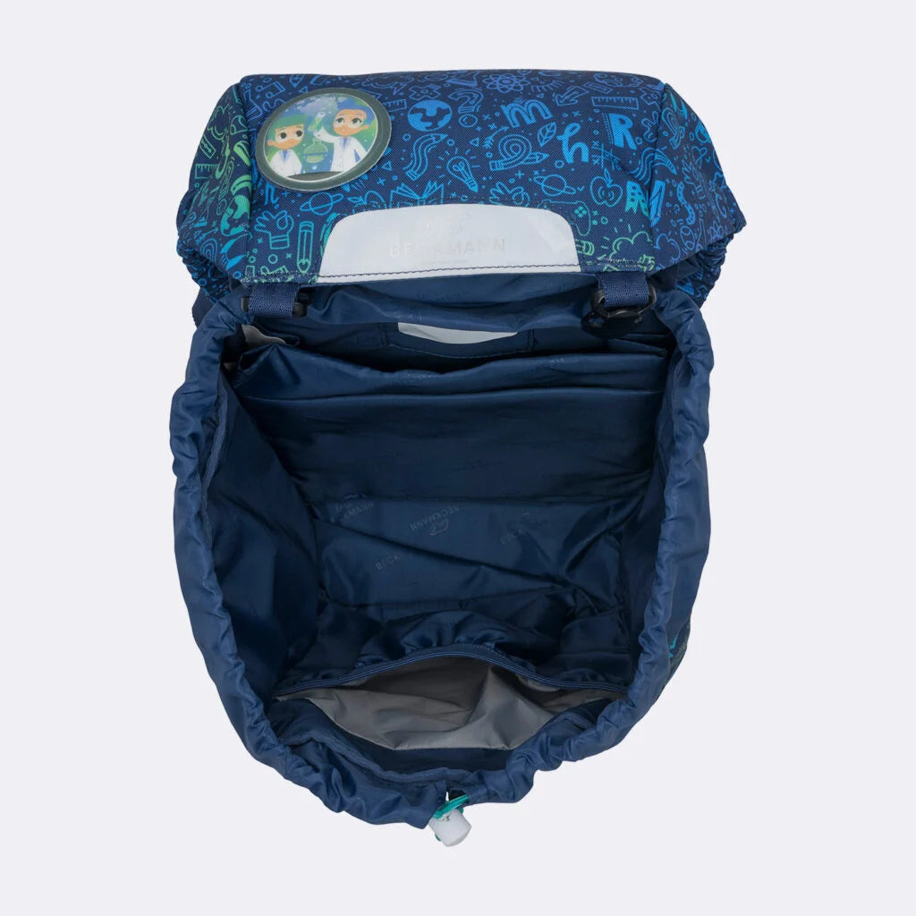 Ghiozdan, rucsac ergonomic cu pernǎ de aer Beckmann, set Active Air FLX 6 piese, Science