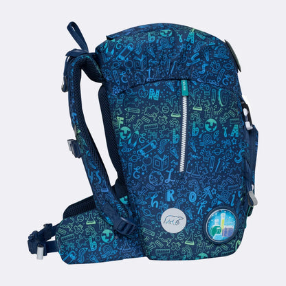Ghiozdan, rucsac ergonomic cu pernǎ de aer Beckmann, set Active Air FLX 6 piese, Science