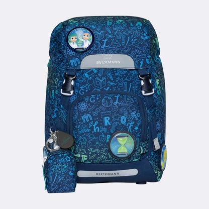 Ghiozdan, rucsac ergonomic cu pernǎ de aer Beckmann, set Active Air FLX 6 piese, Science