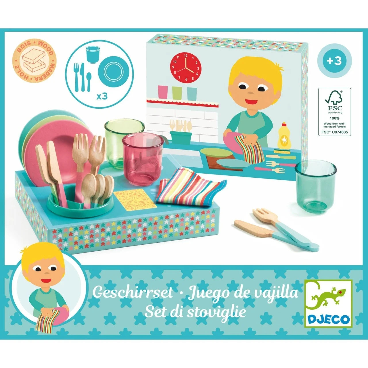 Set de veselă și tacâmuri, Djeco