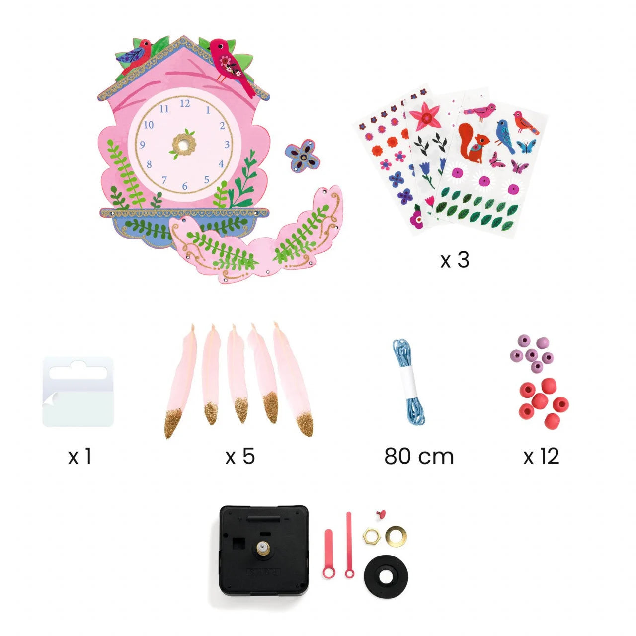 Set DIY Djeco, Ceas de perete