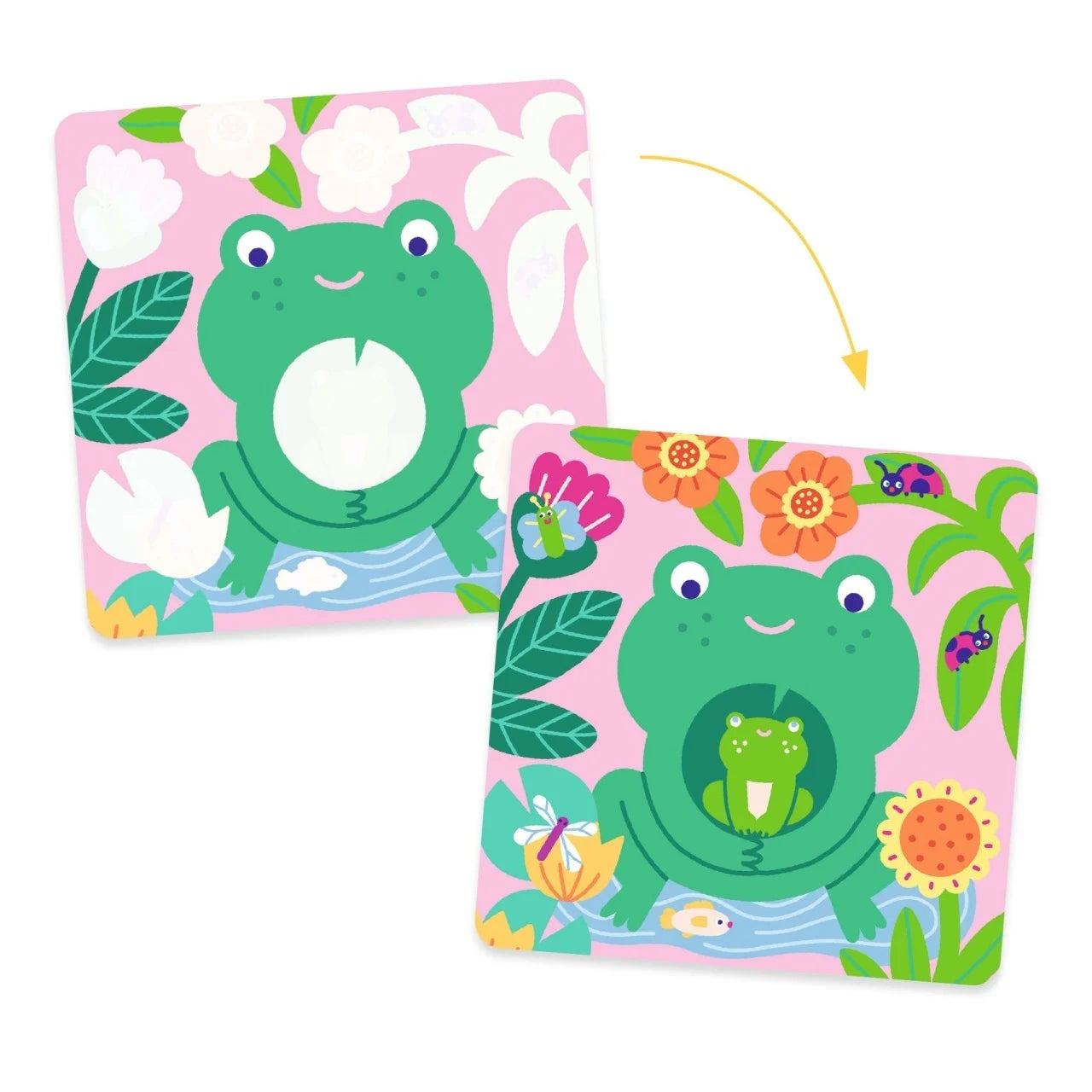 Set Pictură cu Apă Animale din Grădină – Colorat Magic Reutilizabil 18 luni+ | Djeco