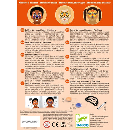 Set pictură pe față Animale sălbatice, Djeco