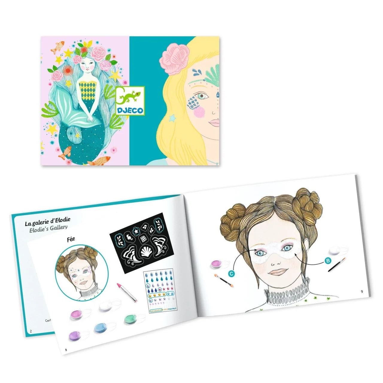 Set pictură pe față, culori sidefate – Djeco