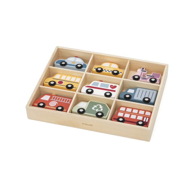 Set Vehicule Urbane cu cutie, PolarB Viga