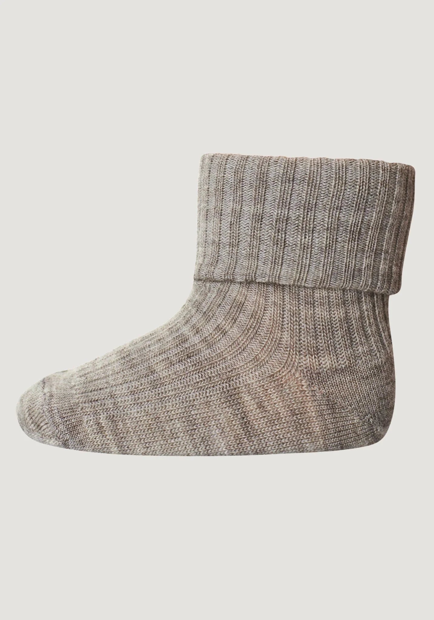 Șosete subțiri extra fine Turn down din lână merinos mp Denmark - Light Brown