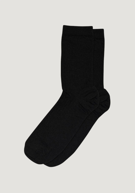 Șosete Rib extrafine bărbați din lână merinos - Black