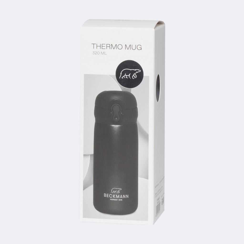 Sticlă Termică Beckmann – Negru, 320 ml