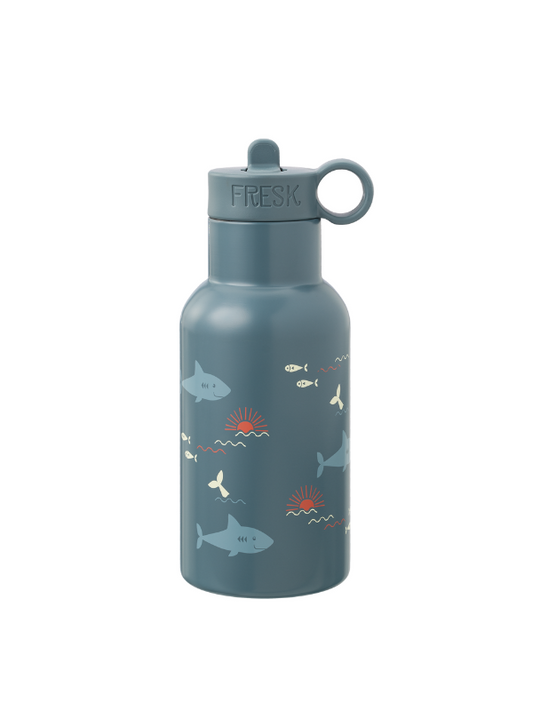 Sticlă termos pentru copii, 350 ml, model Rechin