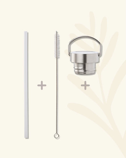 Sticlă termos Fresk pentru copii, 350 ml, model Garden Flowers