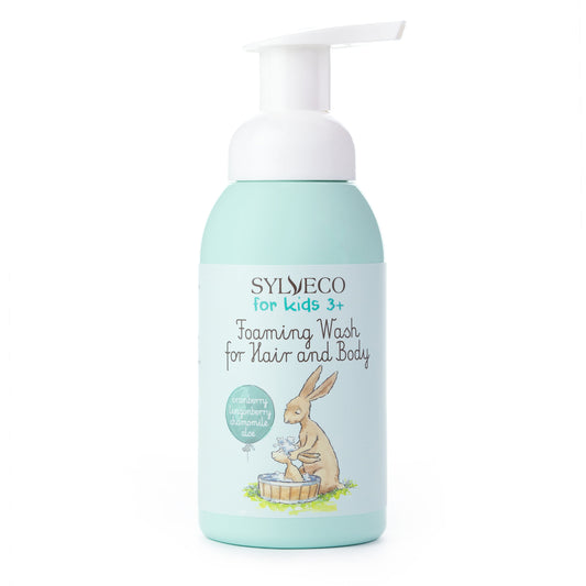 Șampon și gel de duș spumă pentru copii 3+, Sylveco, 290 ml