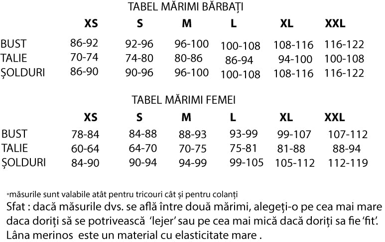 Colanți damă Merinito 230g 95% lână merinos 5% elastan - Space Black