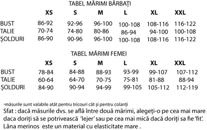 Colanți damă Merinito 230g 95% lână merinos 5% elastan - Space Black