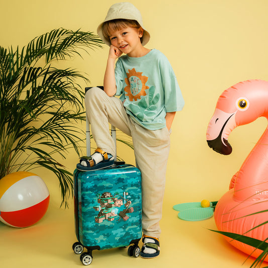 Troler pentru copii, cu roți 360°, Jungle Game