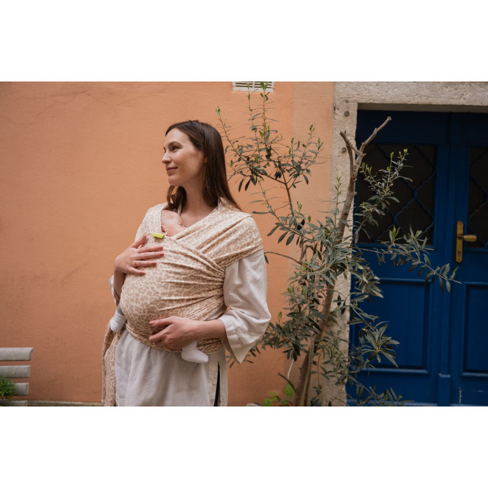 Wrap elastic din bumbac Boba Sand Leopard