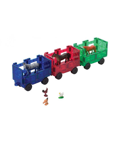 Set Playmags Tren - 20 de piese magnetice