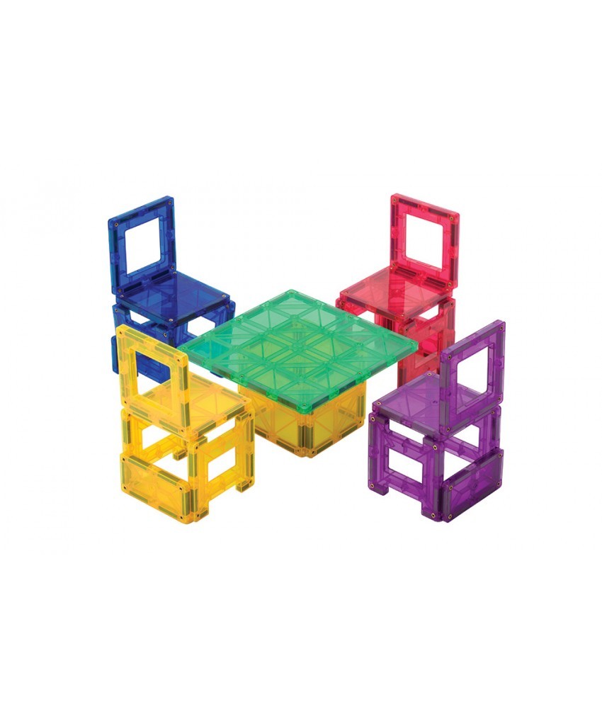 Set Playmags - 150 Piese Magnetice De Constructie + 18 Accesorii