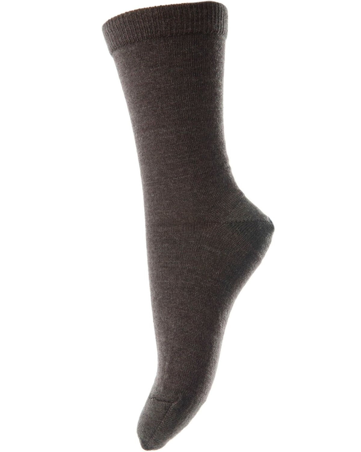 Sosete subtiri mp Denmark din lână si bumbac - Ankle Plain Dark Brown