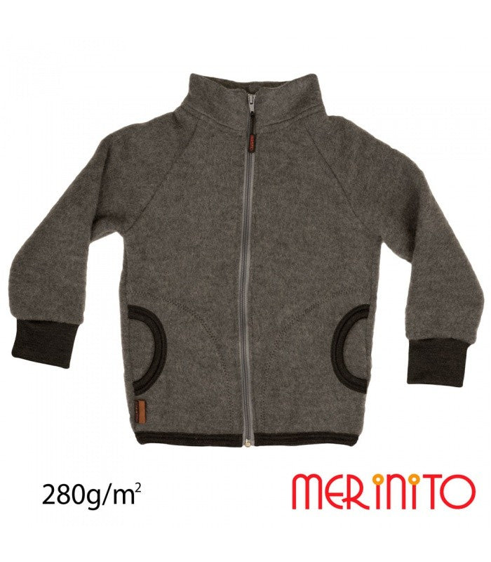 Jachetă Merino Soft Fleece Merinito - Shark Gray