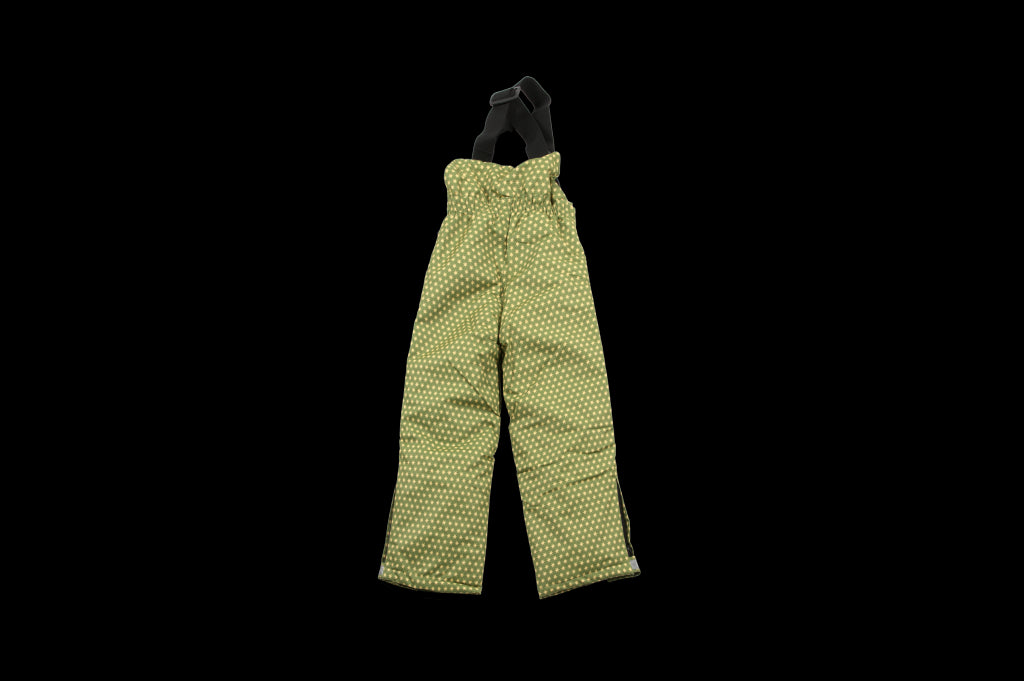 Pantaloni de iarna cu bretele funky green - Ducksday