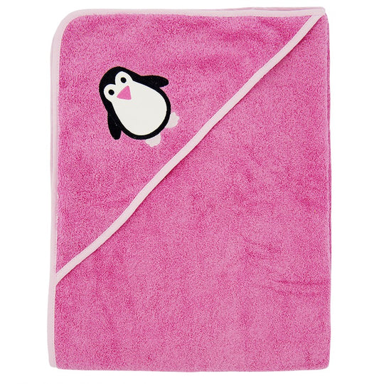 Prosop din bumbac organic ImseVimse - Pink Penguin