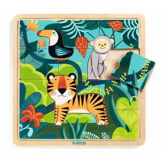 Puzzle lemn Jungle - Djeco