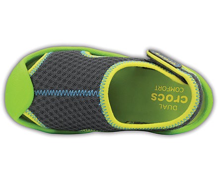 Sandale Crocs - Swiftwater - Graphite / Volt Green