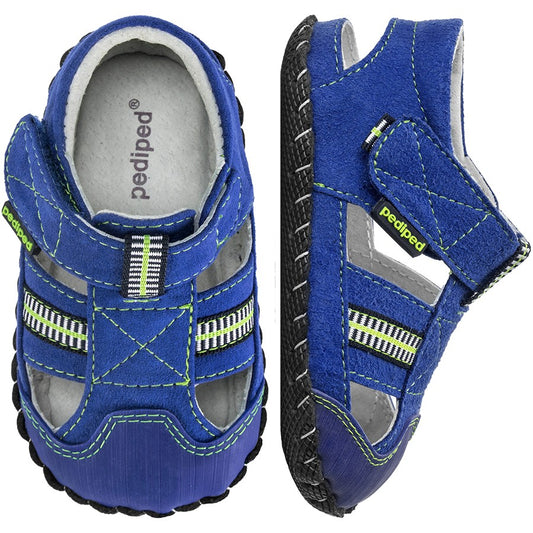 Papucei Pediped ORIGINALS® Gustan Blue/Lime