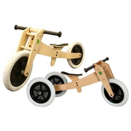 Bicicleta de echilibru Wishbone originală (bicicletă din lemn fără pedale) 