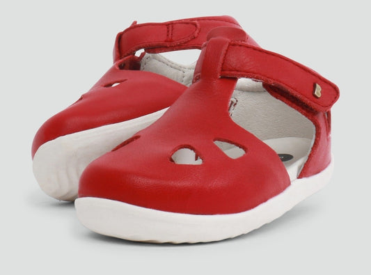 Sandale din piele Zap Red Rio Step Up - Bobux