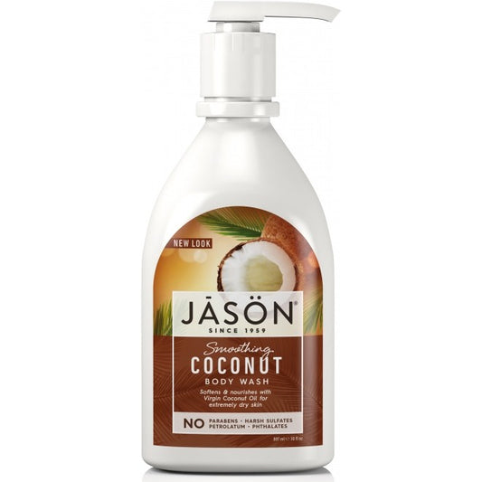 Gel de duș cu ulei de cocos Jason, 887 ml