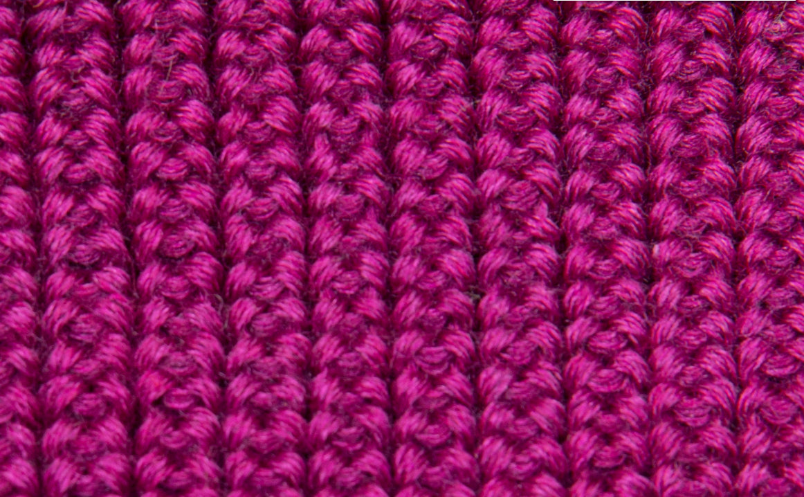 Pickapooh - Caciula tricotata din lana si matase violet-dhalia