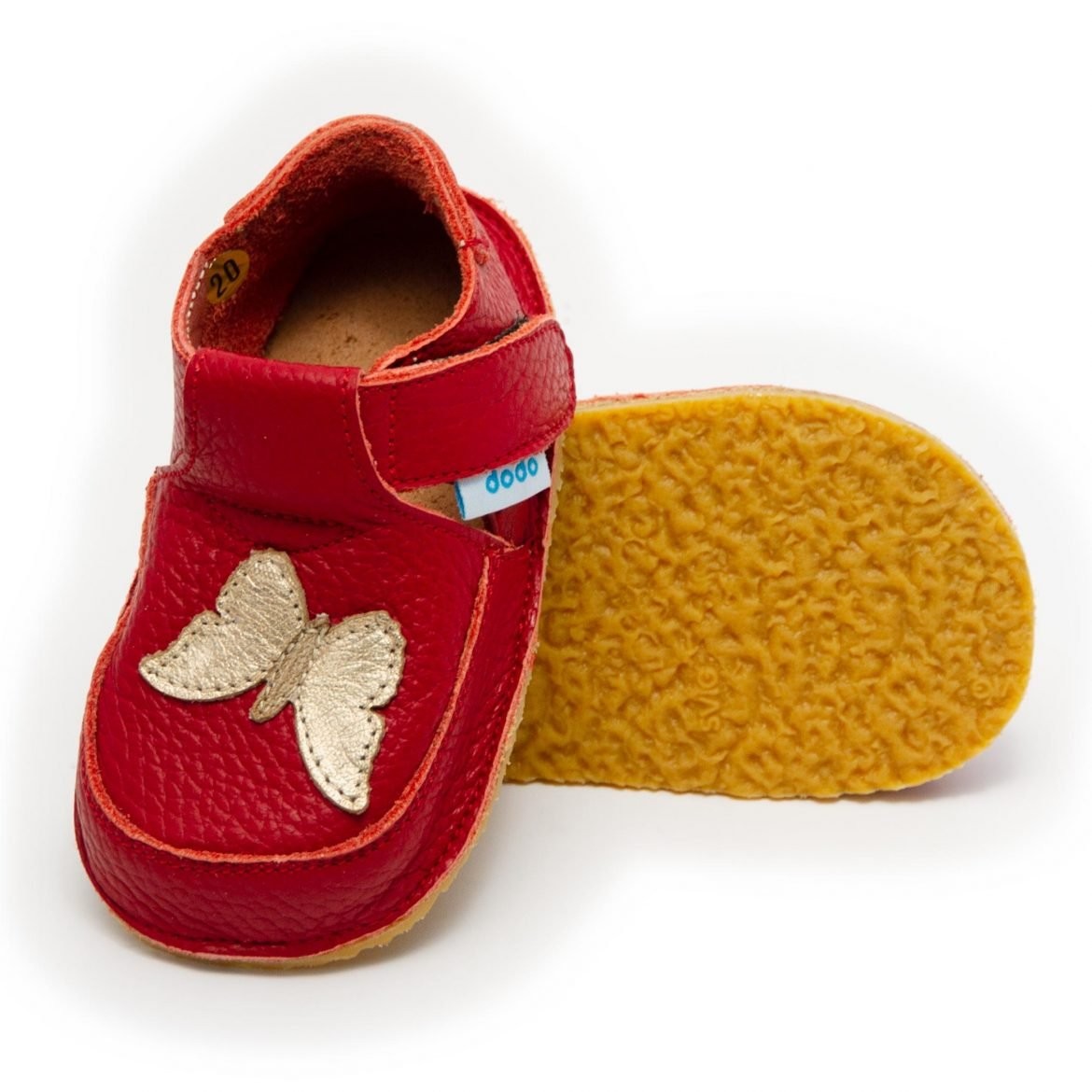Pantof Fluturas/Rosu-Gr - Dodo Shoes