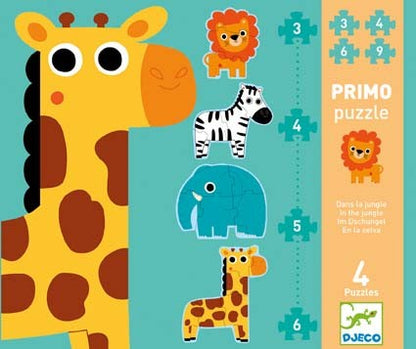 Puzzle progresiv Djeco - In jungla