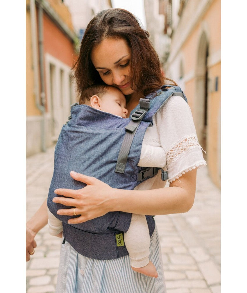 Marsupiu Ergonomic Boba X Chambray Complet Ajustabil Pentru Orice Vârstă