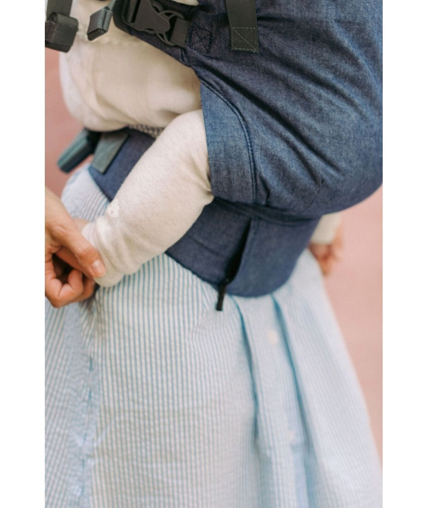 Marsupiu Ergonomic Boba X Chambray Complet Ajustabil Pentru Orice Vârstă