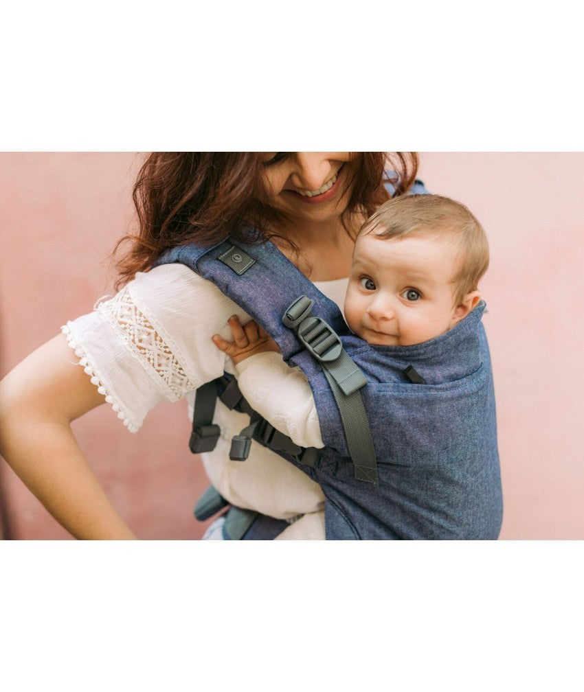 Marsupiu Ergonomic Boba X Chambray Complet Ajustabil Pentru Orice Vârstă