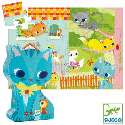 Puzzle Djeco Pisici jucăușe