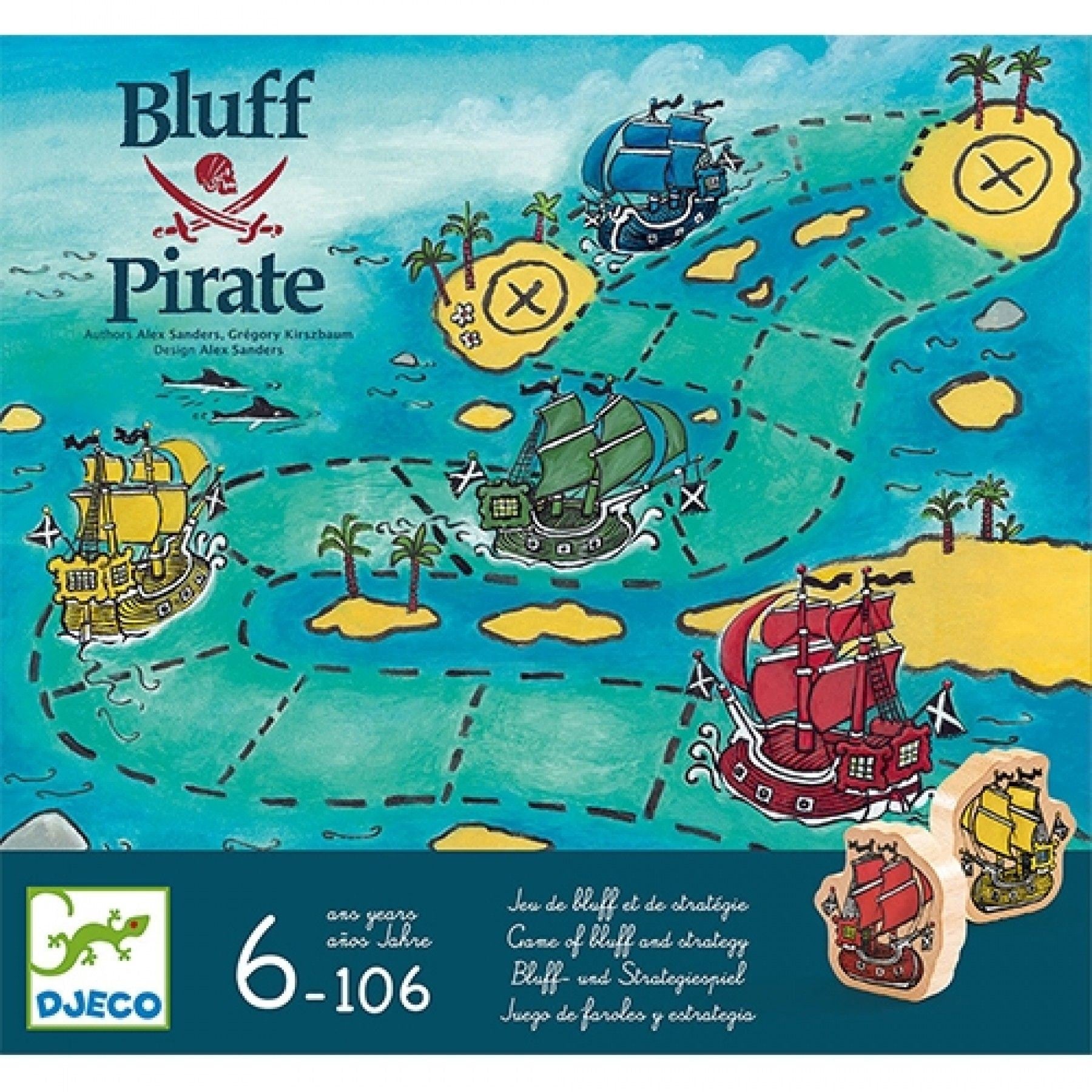 Joc de strategie Djeco Bluff Pirate